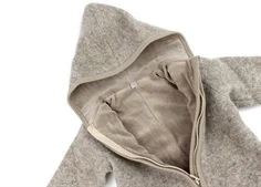 Huttelihut camel melange ulddragt merinould med bomuldsfoer